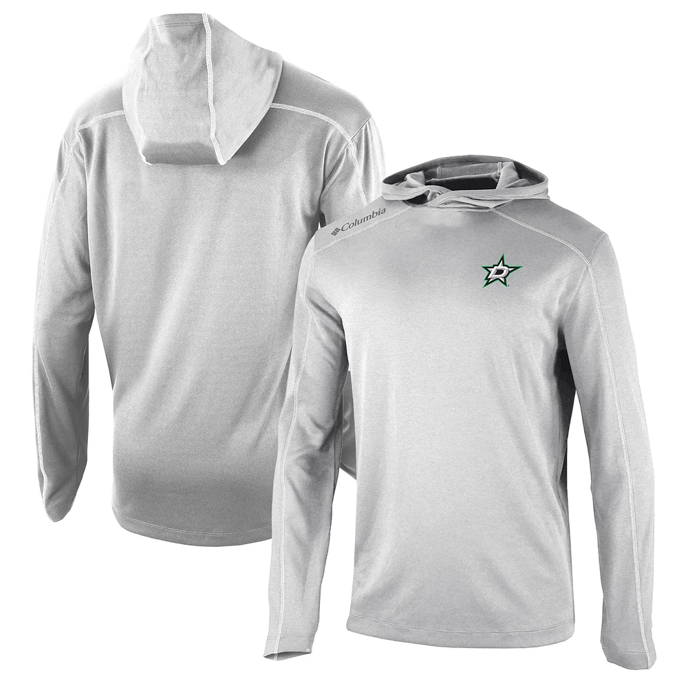 Men's Columbia Gray Dallas Stars Omni-Wick Shotgun Long Sleeve Hoodie T-Shirt