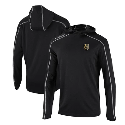 Men's Columbia Black Vegas Golden Knights Omni-Wick Shotgun Long Sleeve Hoodie T-Shirt