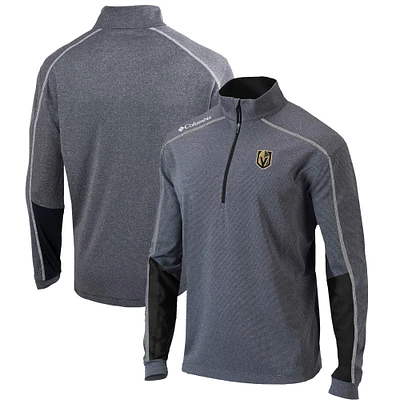 Men's Columbia Gray/Black Vegas Golden Knights Omni-Wick Shotgun 2.0 Quarter-Zip Pullover Top