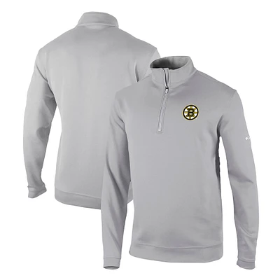 Men's Columbia Boston Bruins Omni-Wick Wickhams Hills Half-Zip Pullover Top