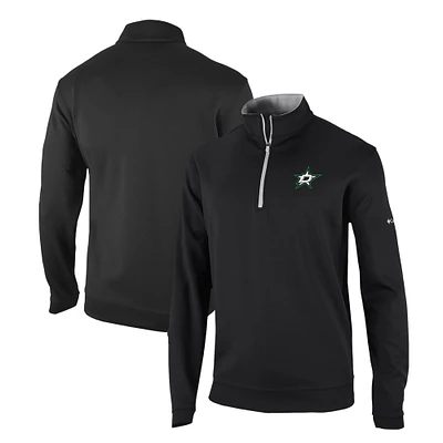 Men's Columbia Black Dallas Stars Omni-Wick Wickhams Hills Half-Zip Pullover Top