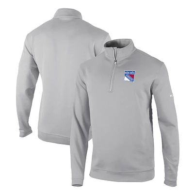 Men's Columbia New York Rangers Omni-Wick Wickhams Hills Half-Zip Pullover Top