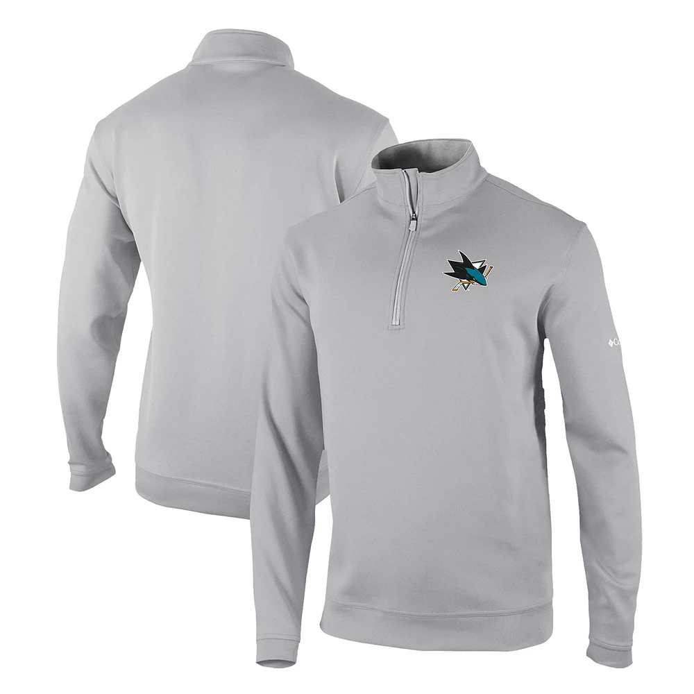 Men's Columbia San Jose Sharks Omni-Wick Wickhams Hills Half-Zip Pullover Top