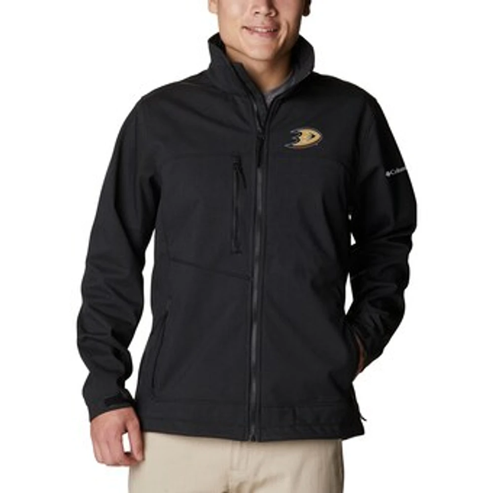 Men's Columbia Black Anaheim Ducks Ascender II Full-Zip Jacket