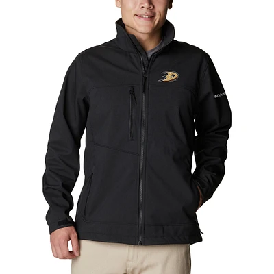 Men's Columbia Black Anaheim Ducks Ascender II Full-Zip Jacket