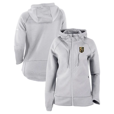Women's Columbia Gray Vegas Golden Knights Omni-Wick Pack It Up Full-Zip Jacket