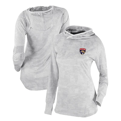 Women's Columbia White Florida Panthers Omni-Wick Sunday Ball Pullover Hoodie