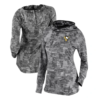 Women's Columbia Black Pittsburgh Penguins Omni-Wick Sunday Ball Pullover Hoodie