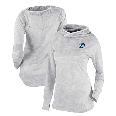 Women's Columbia White Tampa Bay Lightning Omni-Wick Sunday Ball Pullover Hoodie