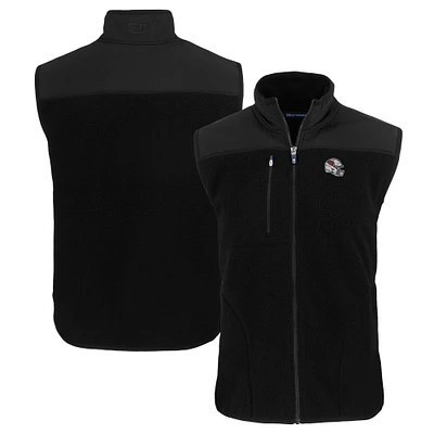 Men's Cutter & Buck Black Arizona Cardinals Helmet Cascade Eco Sherpa Fleece Full-Zip Vest
