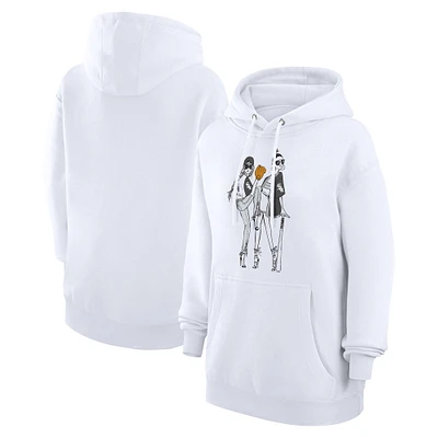 Women's G-III 4Her by Carl Banks  White Chicago Sox Baseball Girls Fleece Pullover Hoodie