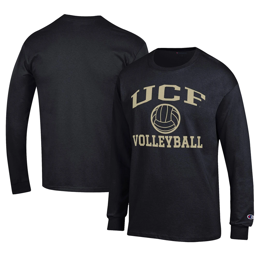 Men's Champion UCF Knights Stacked Logo Volleyball Jersey Long Sleeve T-Shirt