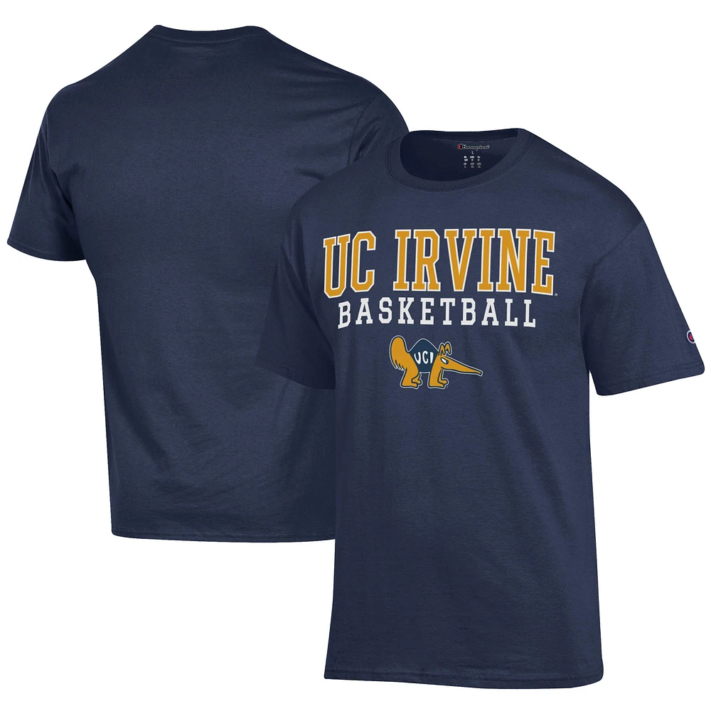 Men's Champion Navy UC Irvine Anteaters Icon Logo Basketball Jersey T-Shirt