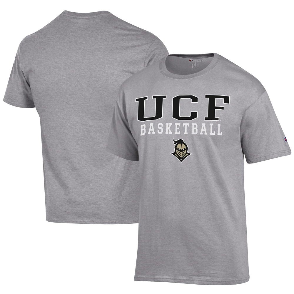 Men's Champion Gray UCF Knights Icon Logo Basketball Jersey T-Shirt