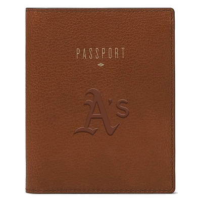 Fossil Brown Athletics Travel RFID Passport Case