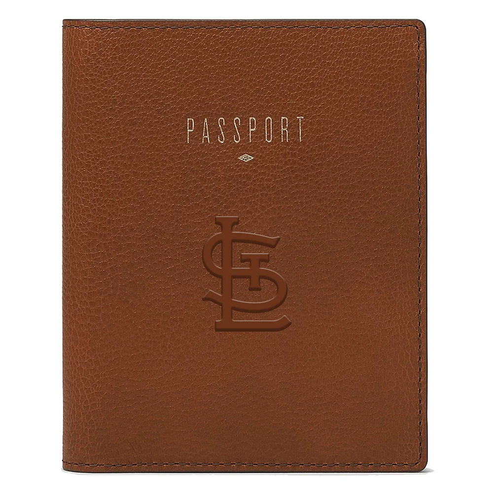 Fossil Brown St. Louis Cardinals Travel RFID Passport Case