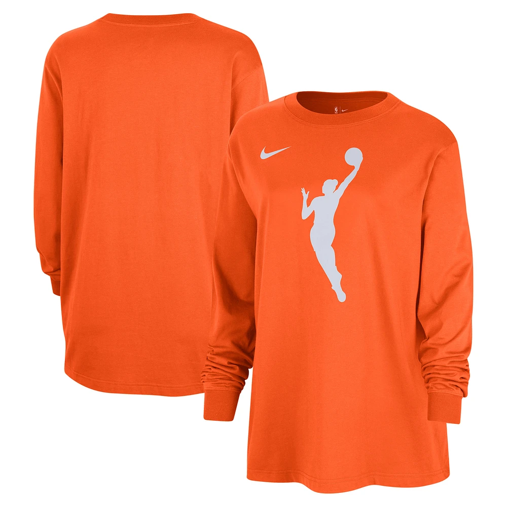 Women's Nike WNBA Jumpwoman Logo Boyfriend Oversized Long Sleeve T-Shirt