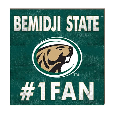 Bemidji State Beavers 10" x 10" #1 Fan Plaque