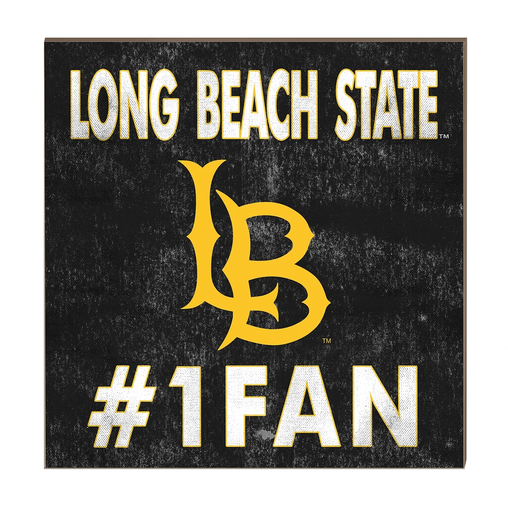 Cal State Long Beach The Beach 10" x 10" #1 Fan Plaque