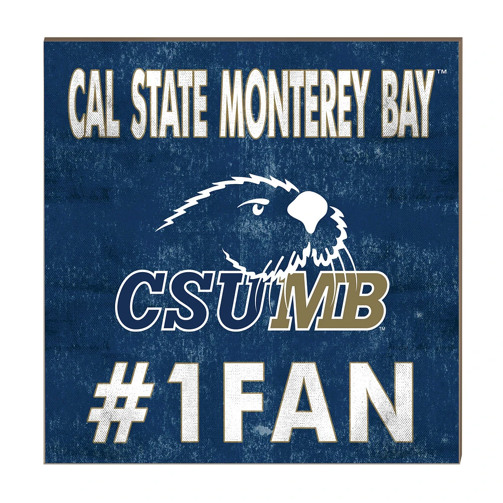 Cal State Monterey Bay Otters 10" x 10" #1 Fan Plaque