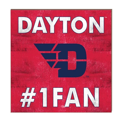 Dayton Flyers 10" x 10" #1 Fan Plaque