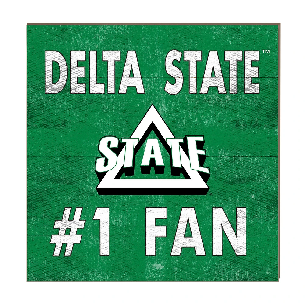 Delta State Statesmen 10" x 10" #1 Fan Plaque