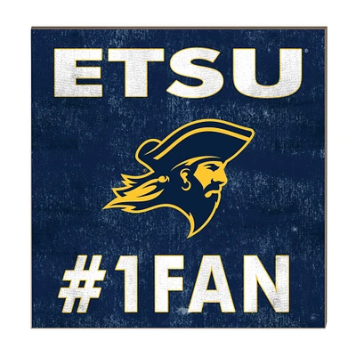 ETSU Buccaneers 10" x 10" #1 Fan Plaque