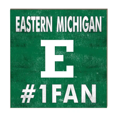 Eastern Michigan Eagles 10" x 10" #1 Fan Plaque