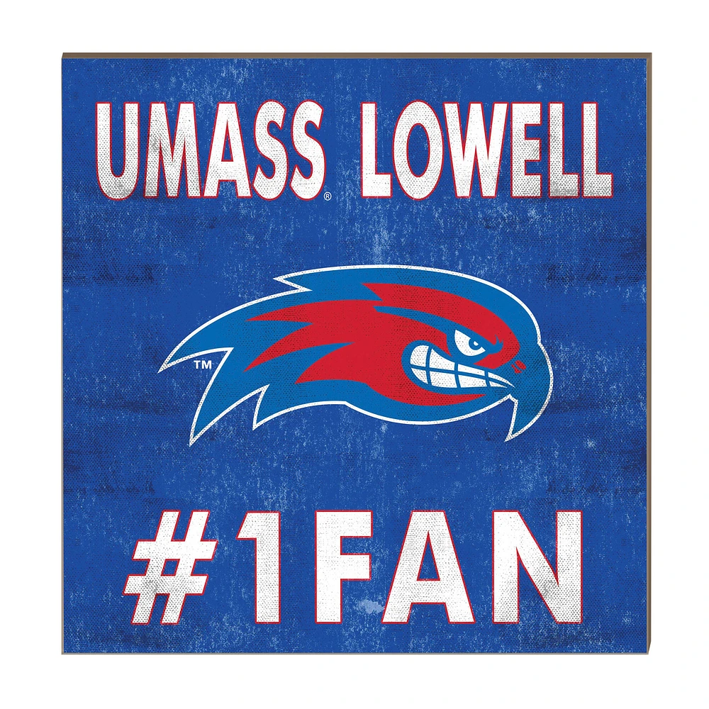 UMass Lowell River Hawks 10" x 10" #1 Fan Plaque
