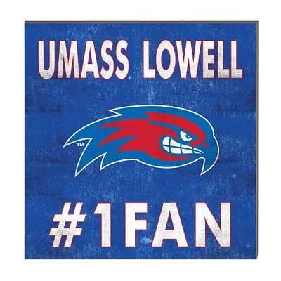 UMass Lowell River Hawks 10" x 10" #1 Fan Plaque