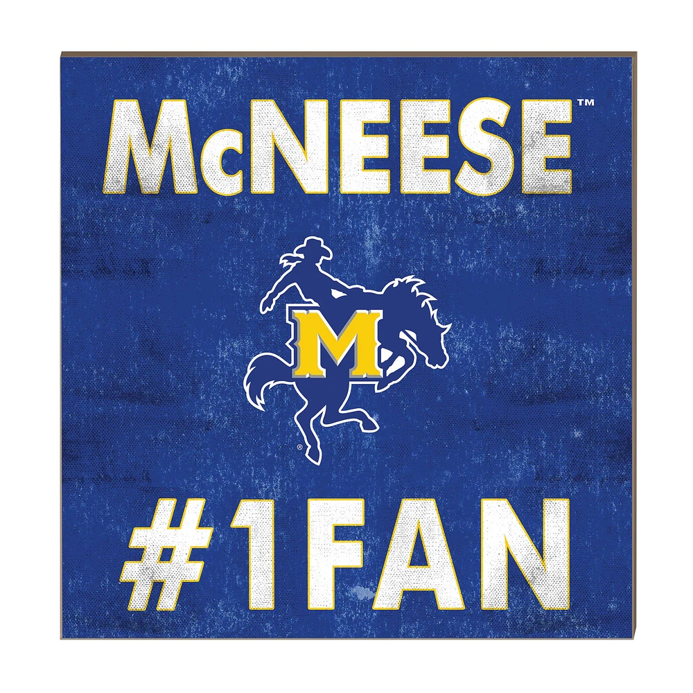 McNeese State Cowboys 10" x 10" #1 Fan Plaque