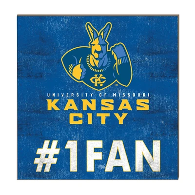 UMKC Kangaroos 10" x 10" #1 Fan Plaque