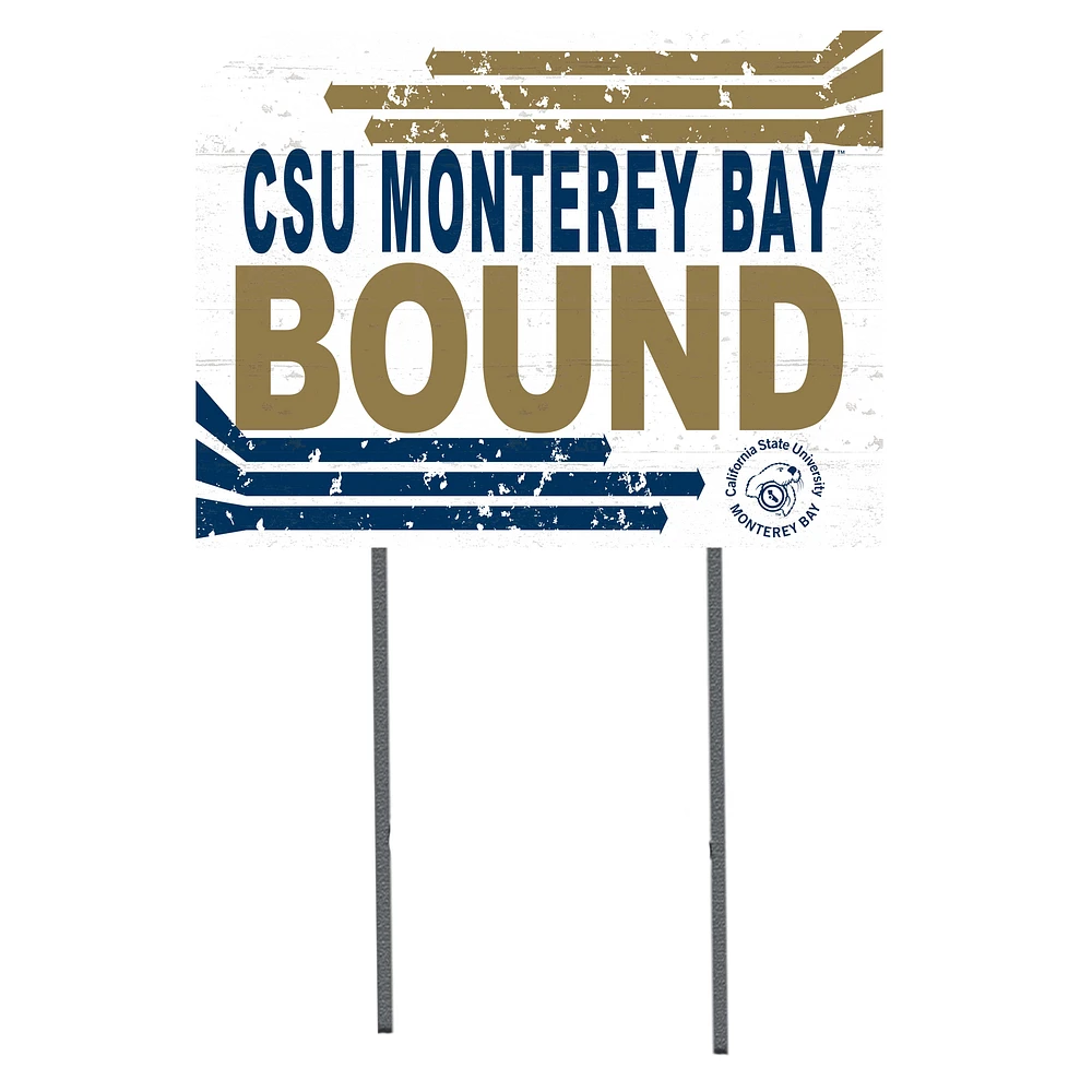 Cal State Monterey Bay Otters 18" x 24" Team Yard Sign