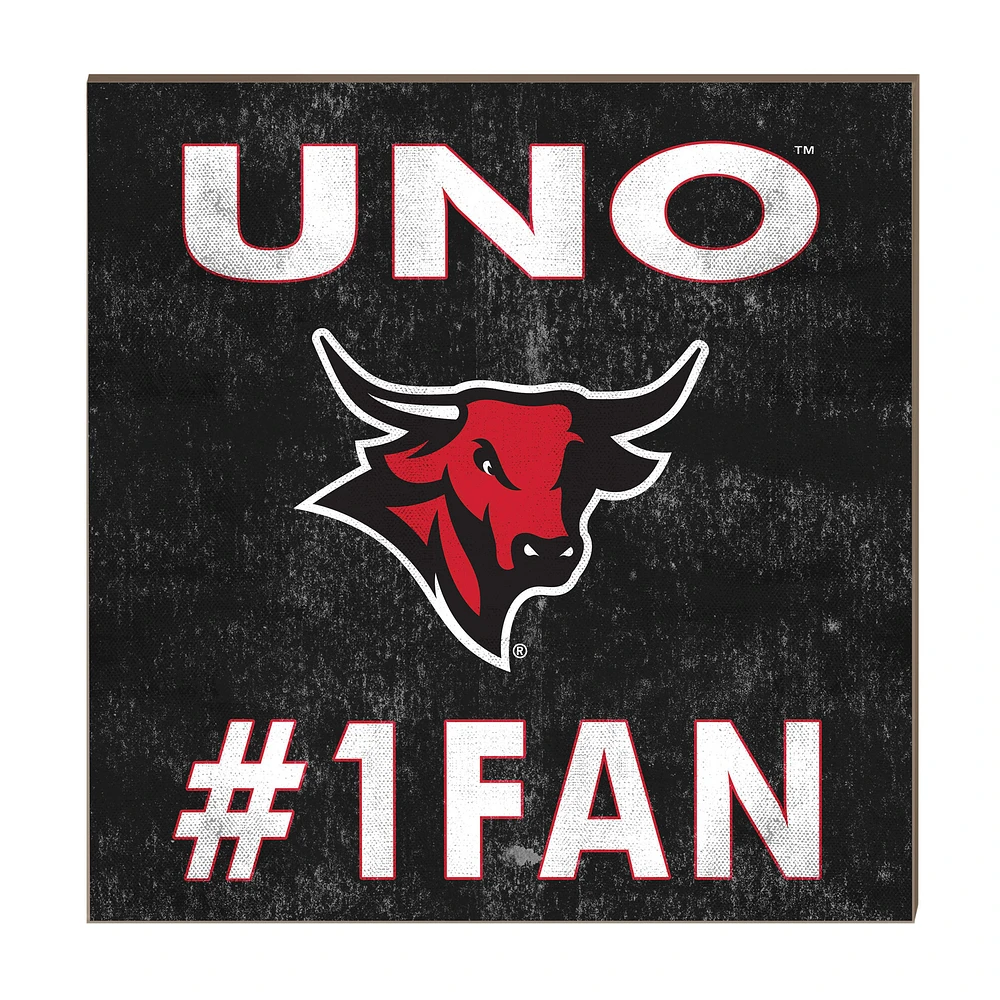 Nebraska Omaha Mavericks 10" x 10" #1 Fan Plaque