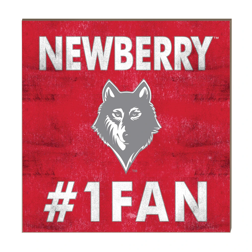 Newberry College Wolves 10" x 10" #1 Fan Plaque