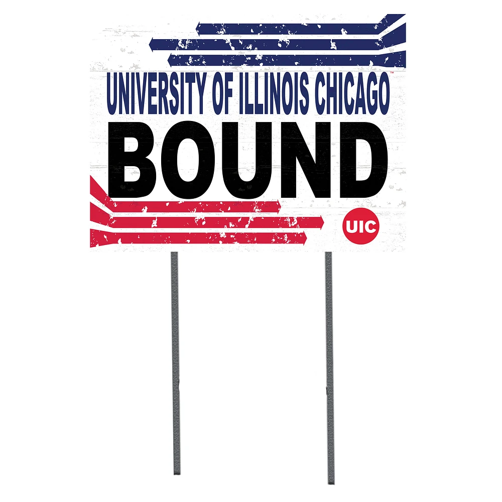 UIC Flames 18" x 24" Team Yard Sign