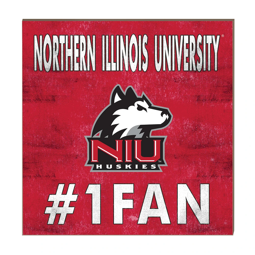 Northern Illinois Huskies 10" x 10" #1 Fan Plaque