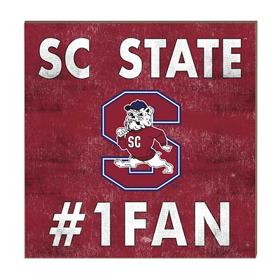 South Carolina State Bulldogs 10" x 10" #1 Fan Plaque