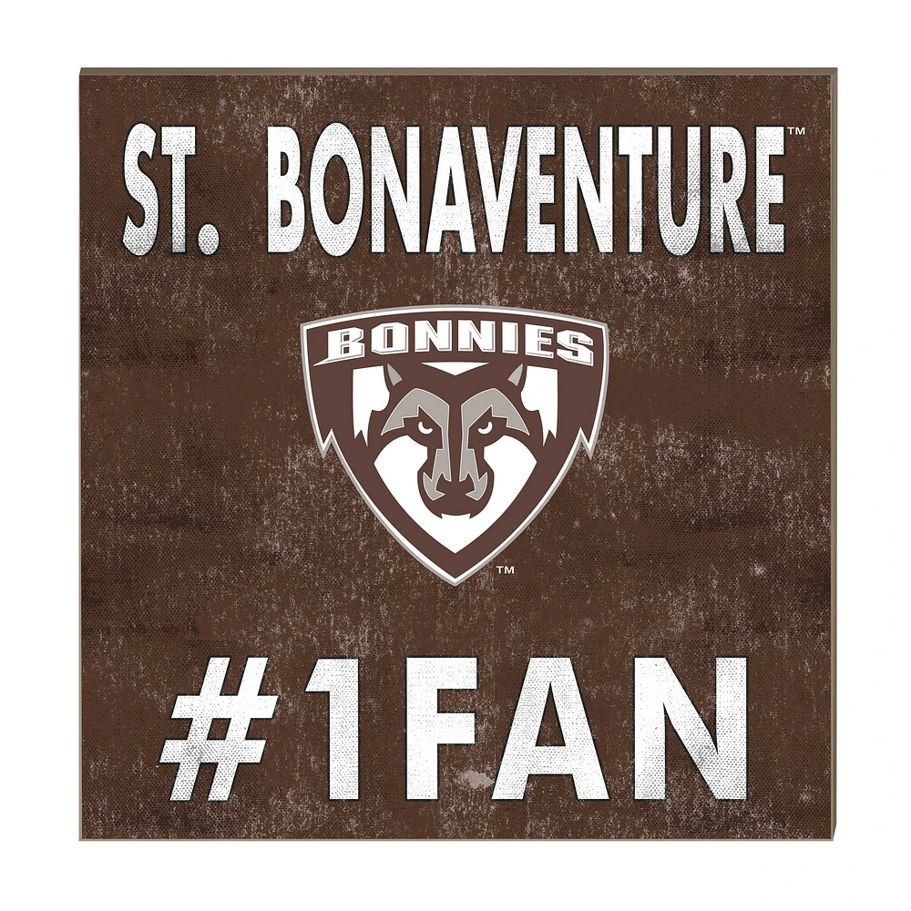 St. Bonaventure Bonnies 10" x 10" #1 Fan Plaque