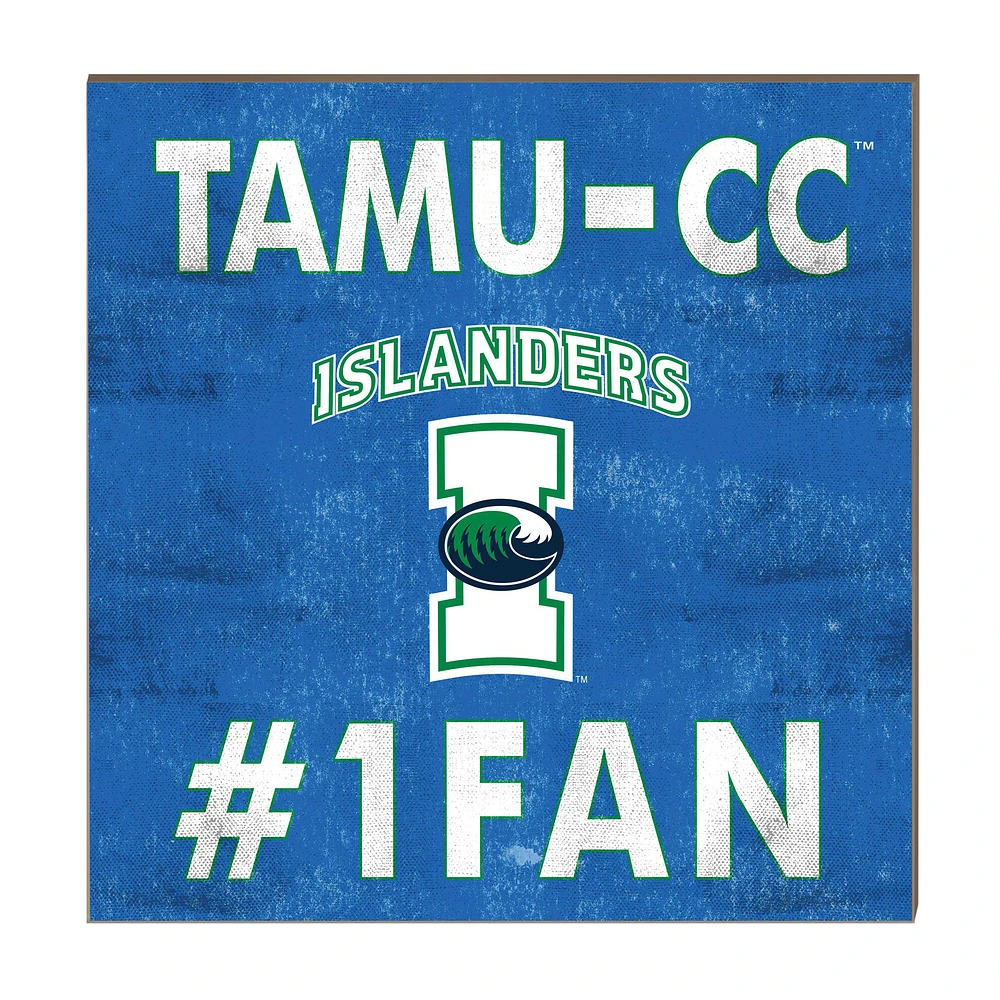 Texas A&M Corpus Christi Islanders 10" x 10" #1 Fan Plaque