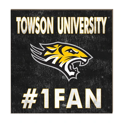 Towson Tigers 10" x 10" #1 Fan Plaque