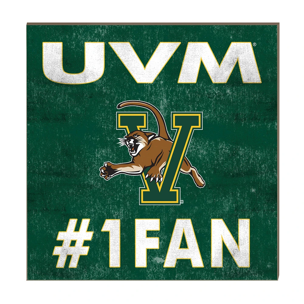 Vermont Catamounts 10" x 10" #1 Fan Plaque
