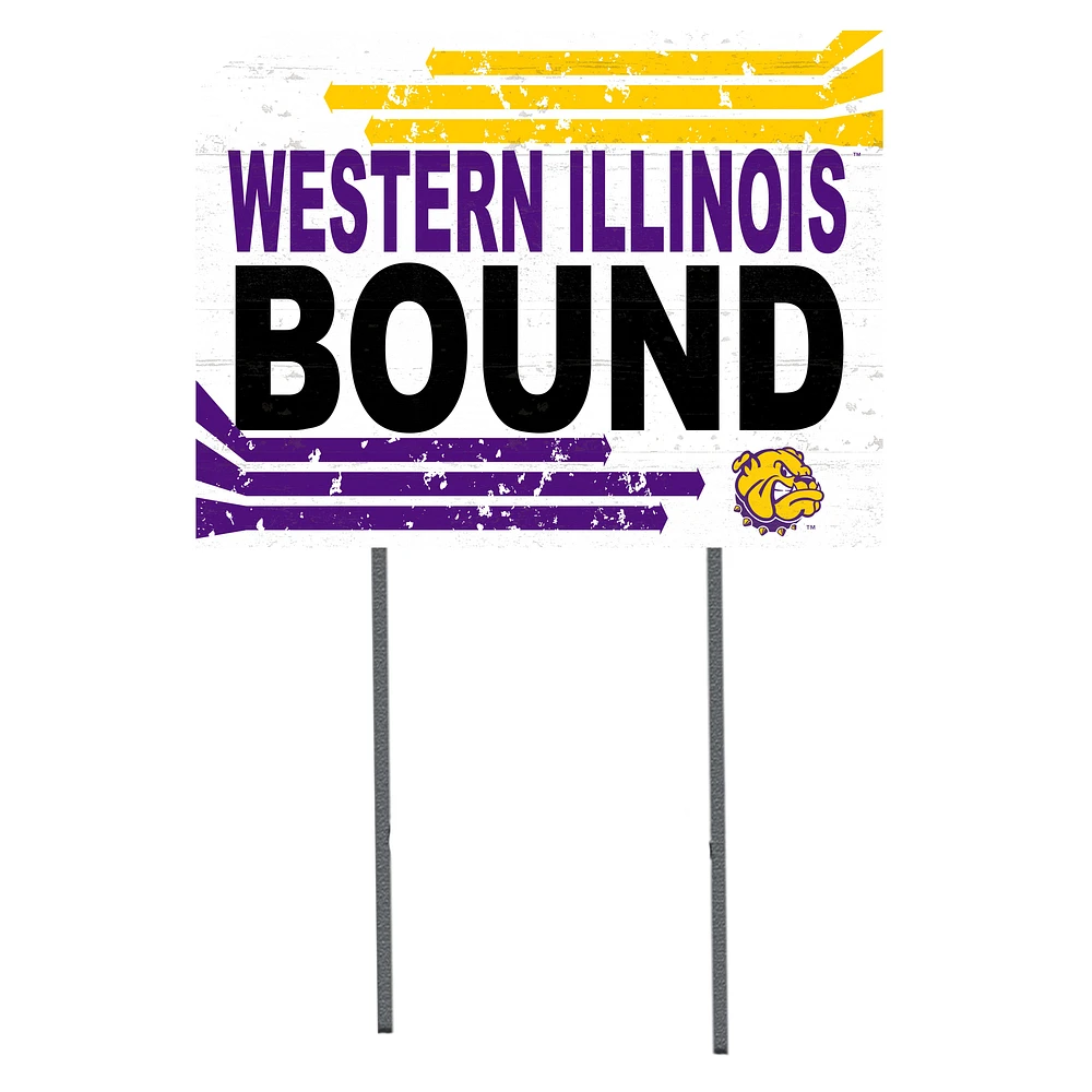 Western Illinois Leathernecks 18" x 24" Team Yard Sign