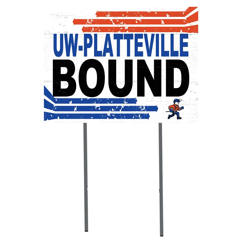 Wisconsin-Platteville Pioneers 18" x 24" Team Yard Sign
