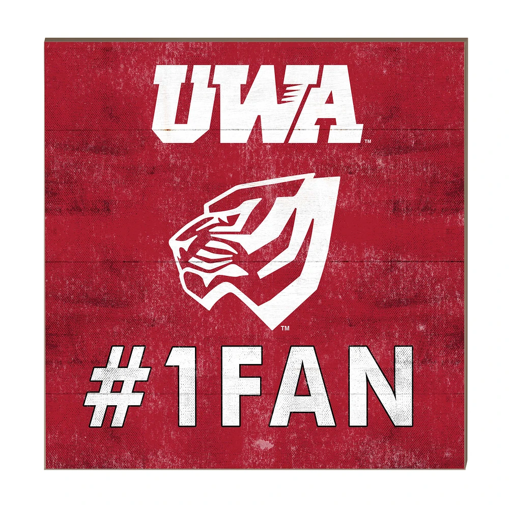 West Alabama Tigers 10" x 10" #1 Fan Plaque