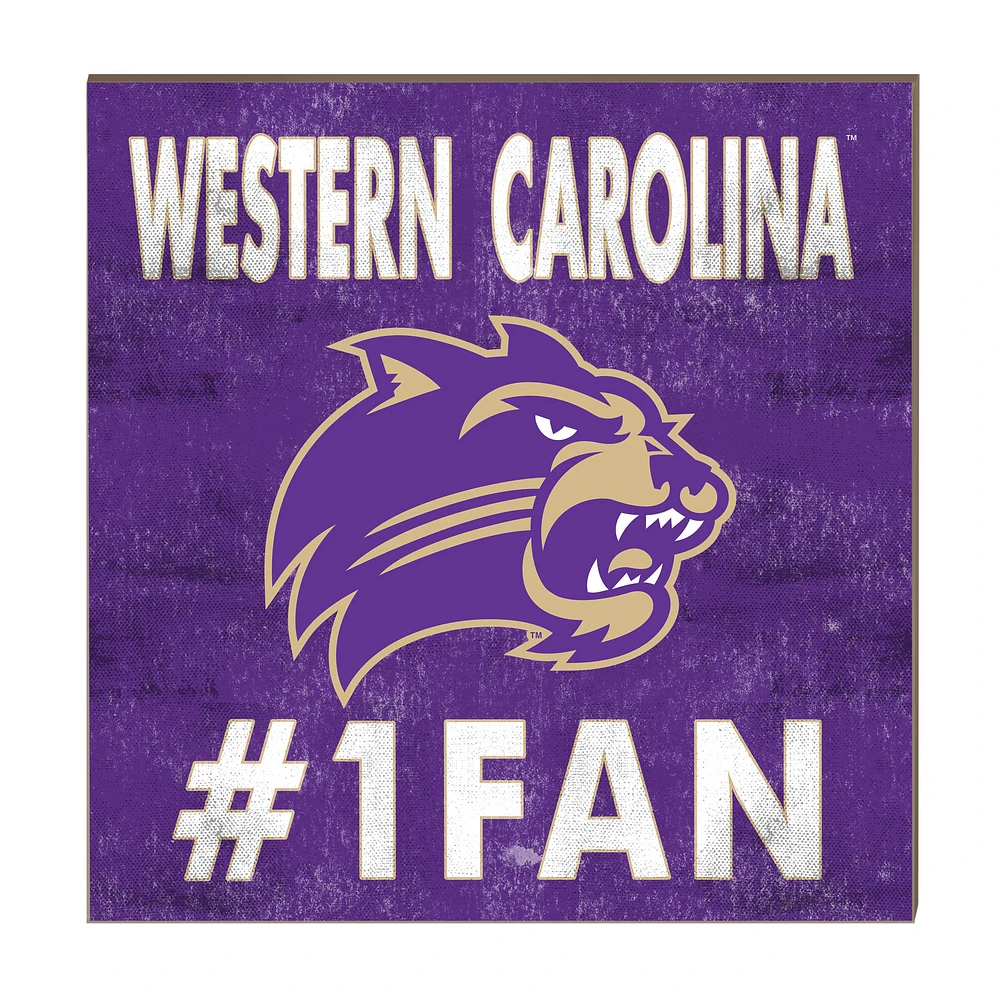 Western Carolina Catamounts 10" x 10" #1 Fan Plaque