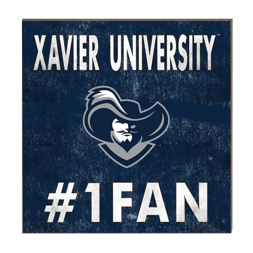Xavier Musketeers 10" x 10" #1 Fan Plaque