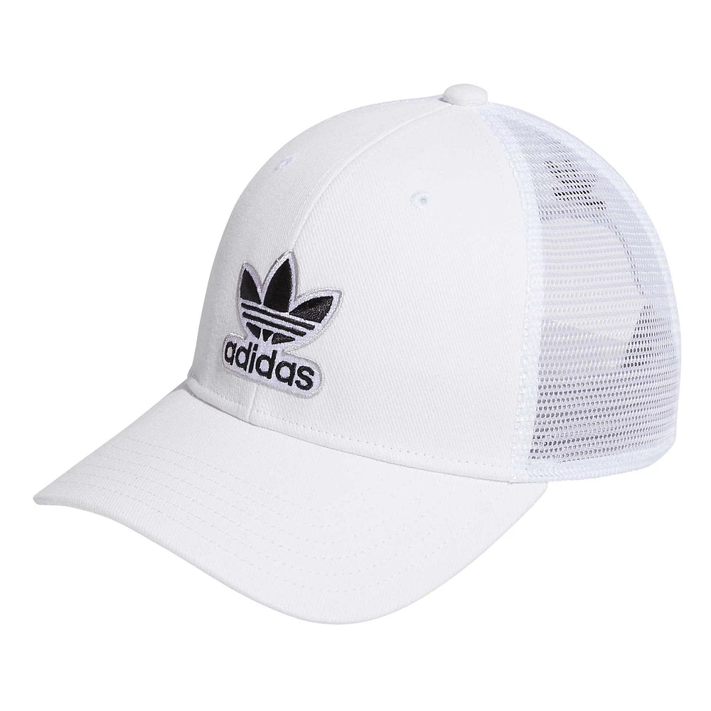 Men's adidas Originals White Icon 3.0 Trucker Adjustable Hat