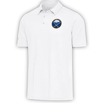Men's Antigua White Buffalo Sabres Par Polo