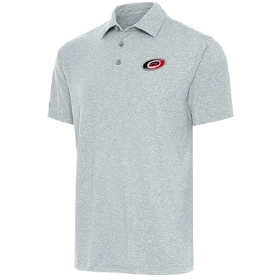 Men's Antigua Heather Carolina Hurricanes Par Polo